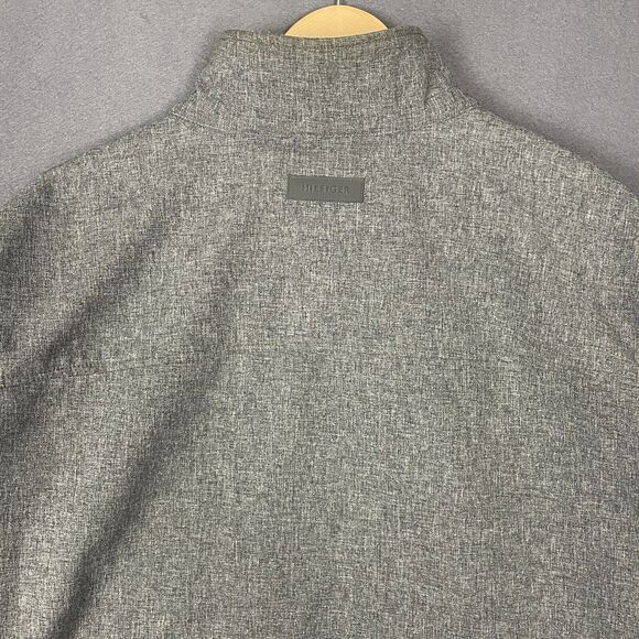 Tommy Hilfiger Jacket Men's XL Heather Gray Mock Neck Full Zip Textured Outdoor - Picture 7 of 16